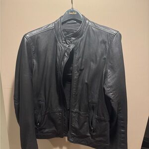 Diesel Black Leather Jacket